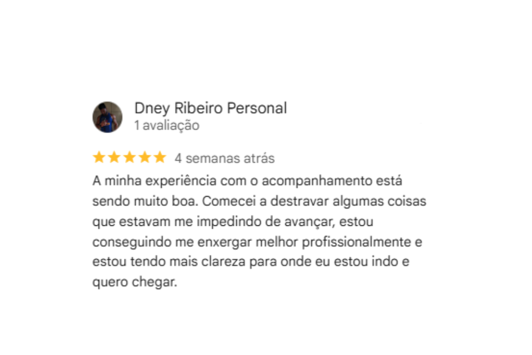 Depoimento de paciente satisfeito