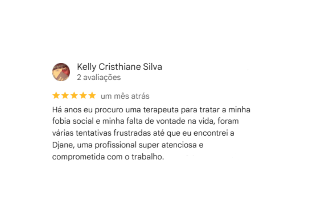 Depoimento de paciente satisfeito